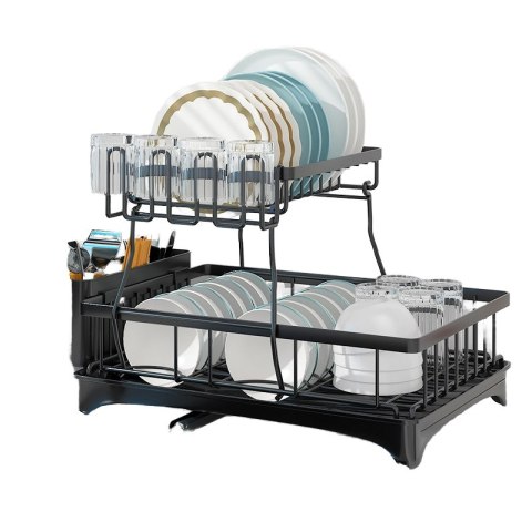 DA535 Suszarka do naczyń duża czarna