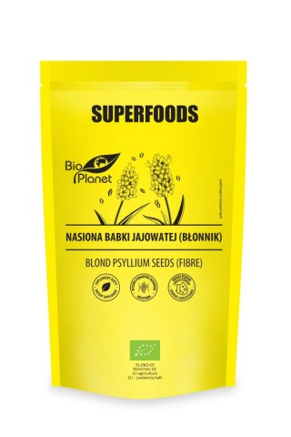 NASIONA BABKI JAJOWATEJ (BŁONNIK) BIO 250 g - BIO PLANET SUPERFOODS