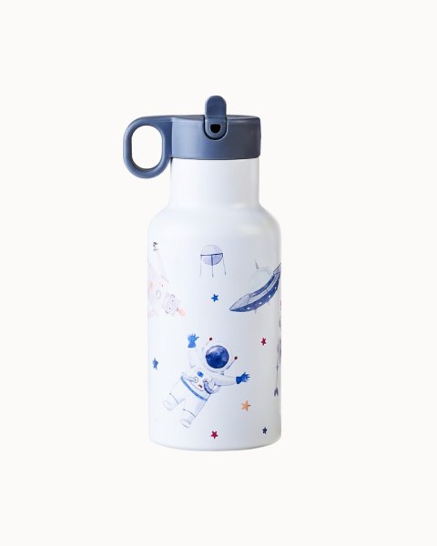 BUTELKA TERMICZNA Z DWOMA NAKRĘTKAMI DLA DZIECI ASTRONAUTA 350 ml - CHIC-MIC