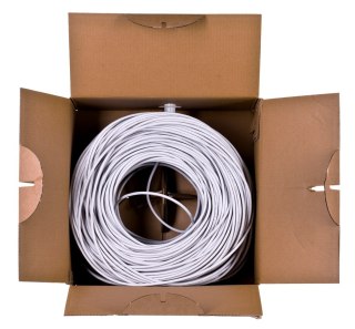 Kabel sieciowy Lanberg LCU6-12CU-0305-S (UTP; 305m; kat. 6; kolor szary)