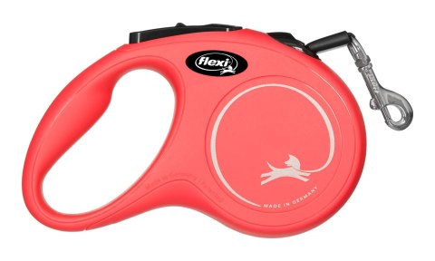 Smycz NEW CLASSIC XS taśma -3m -do 12kg czerwony