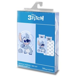 Pościel bawełna 100x135 + 40x60 Lilo i Stitch niebieski