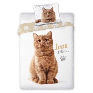 Pościel bawełna 140x200+1p70x90 Kotek