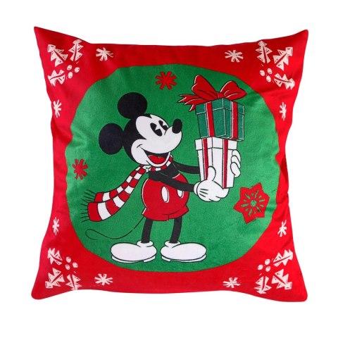 Poszewka velvet 40x40 Myszka Mickey święta
