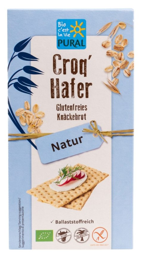 PIECZYWO CHRUPKIE BŁONNIKOWE OWSIANE BEZGLUTENOWE BIO 160 g - PURAL