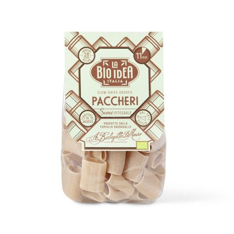 MAKARON (SEMOLINOWY) PACCHERI BIO 375 g - LA BIO IDEA