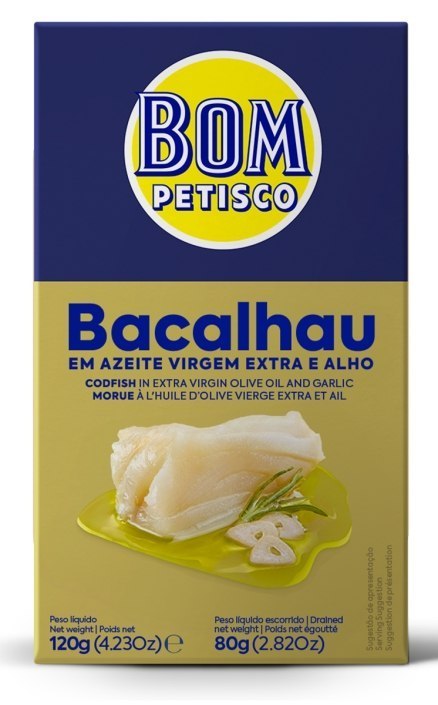 DORSZ Z CZOSNKIEM W OLIWIE Z OLIWEK EXTRA VIRGIN 120 g (80 g) - BON APPETIT (BOM PETISCO)