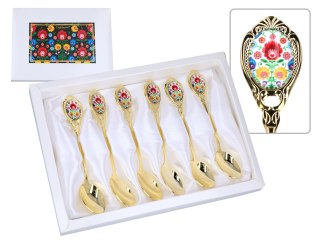 Kpl. 6 łyżeczek - Kujawskie, białe (CARMANI)