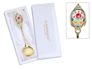 Łyżeczka do cukru - Kujawskie, białe (CARMANI)