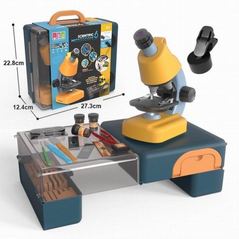 ND21_108611 Mikroskop z akcesoriami w skrzynce