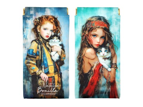 Etui na okulary Woreczek/organizer - N. Bonilla, Kocie opowieści Clary i Mii (CARMANI)