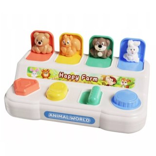 Interaktywna zabawka edukacyjna wyskakujące zwierzątka Pop-up 18m+