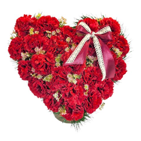 DUŻE SERCE XL STROIK NA CMENTARZ GRÓB NAGROBNA KOMPOZYCJA KWIATOWA