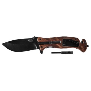 Nóż survivalowy składany 22 cm, 6 w 1