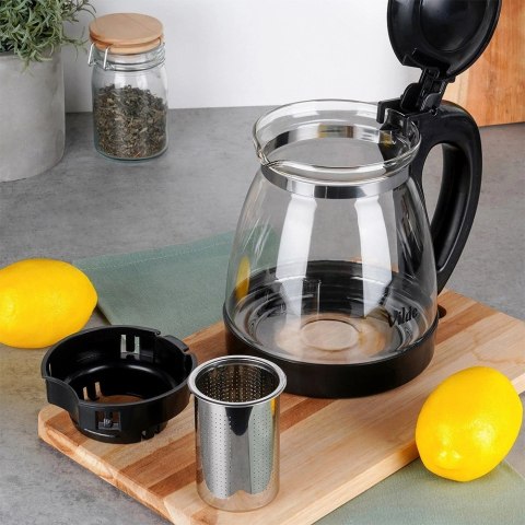 Dzbanek z Zaparzaczem do Napojów Herbaty Ziół Naparów Szklany VILDE 2 l