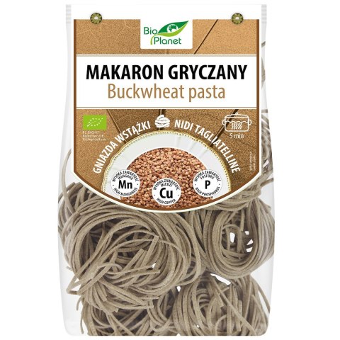 MAKARON (GRYCZANY) GNIAZDA WSTĄŻKI BIO 250 g - BIO PLANET