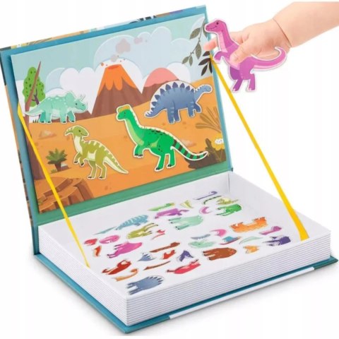 Układanka magnetyczna Montessori dinozaury puzzle magnetyczne dla dzieci