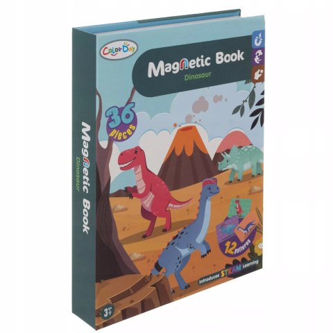Układanka magnetyczna Montessori dinozaury puzzle magnetyczne dla dzieci