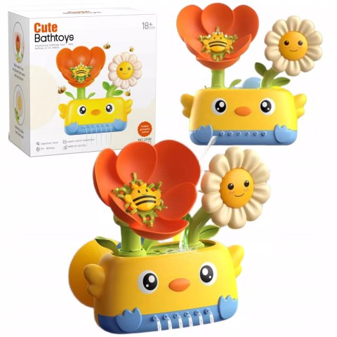 Zabawka wodna do kąpieli dla niemowląt prysznic kwiatek z przyssawkami