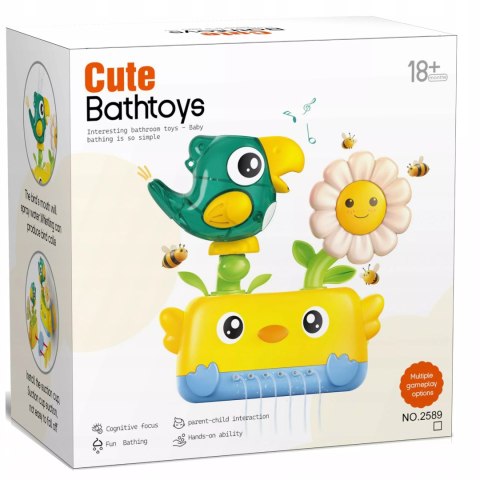 Zabawka wodna do kąpieli dla niemowląt prysznic ptaszek z przyssawkami