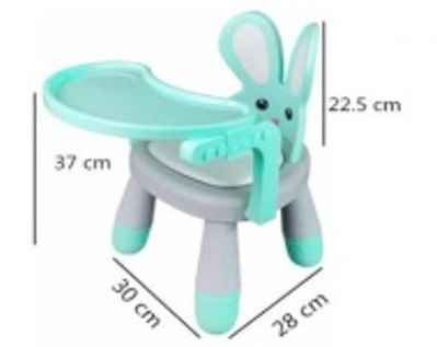 KX5845 Krzesełko stolik do karmienia i zabawy miętowy