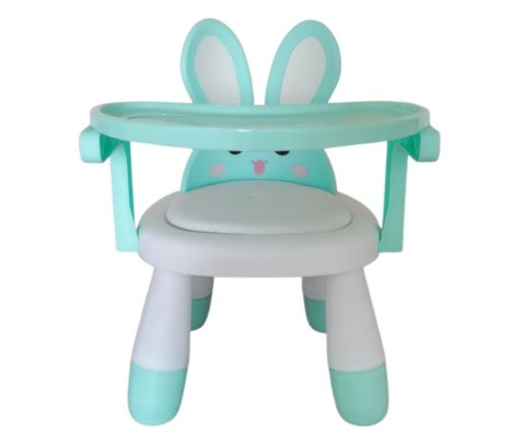 KX5845 Krzesełko stolik do karmienia i zabawy miętowy