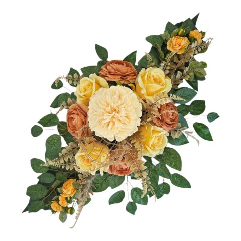 Komplet zestaw stroiki stroik na cmentarz grób bukiet miska