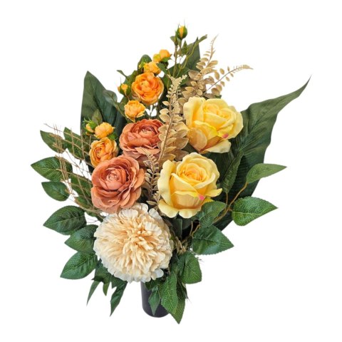 Komplet zestaw stroiki stroik na cmentarz grób bukiet miska