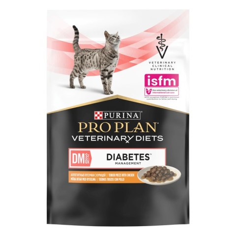 PURINA Pro Plan Veterinary Diets DM Diabetes Management Cat Kurczak 85g