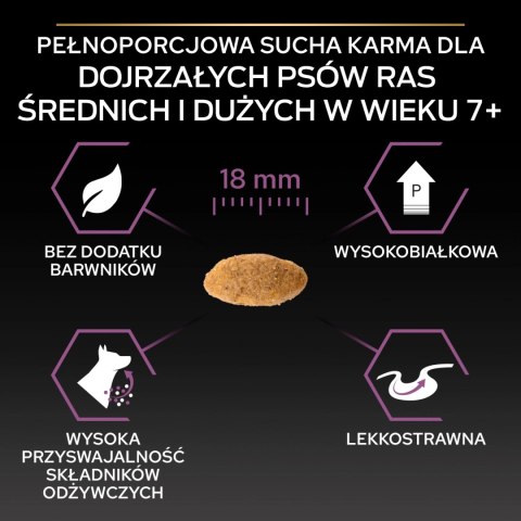 Purina Pro Plan Medium & Large 7+ Sensitive Optiderma Łosoś I Ryż 14kg