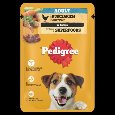 Pedigree Mokra Karma Dla Dorosłych Psów Z Kurczakiem I Warzywami W Sosie 100g