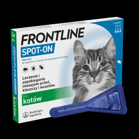 FRONTLINE Spot On Dla Kotów 3x0,5ml