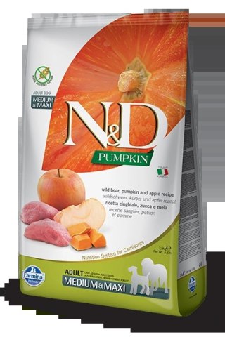 Farmina N&D Pumpkin Grain Free Canine Adult Medium&Maxi Boar&Apple 12kg