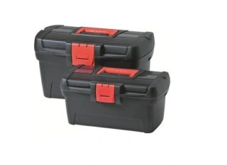 Curver Herobox Basic Zestaw Skrzynki Narzędziowe Czerwono-Czarna 13"+16"