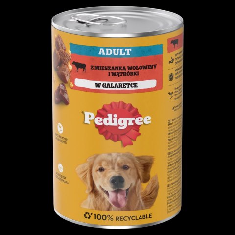 Pedigree Mokra Karma Dla Dorosłych Psów Z Wołowiną W Galaretce 1200g