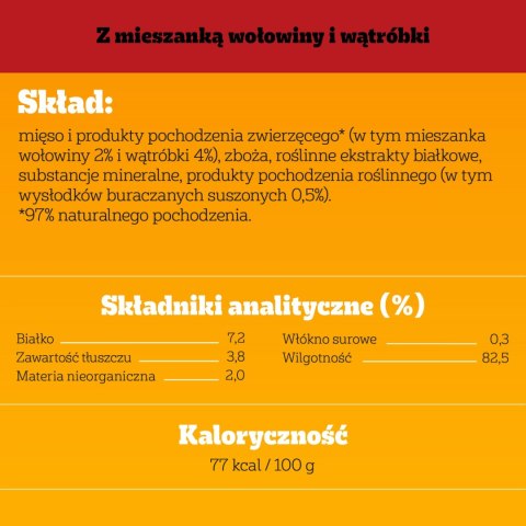 Pedigree Mokra Karma Dla Dorosłych Psów Z Wołowiną W Galaretce 1200g