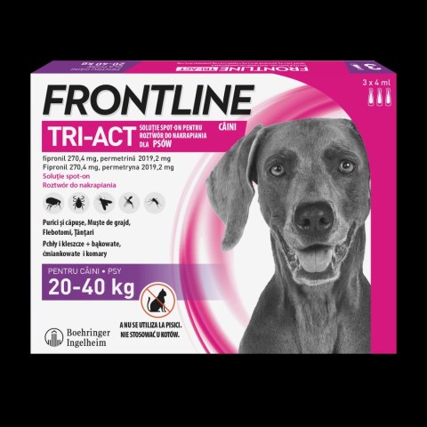 FRONTLINE Tri-Act Dla Psów 3x4ml