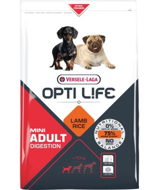 Versele-Laga Opti Life Adult Digestion Mini Jagnięcina Z Ryżem 7,5kg