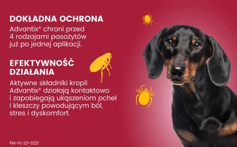 Bayer Advantix Krople Na Kleszcze I Pchły 4x1ml