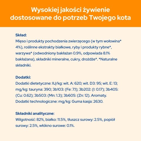 Purina Cat Chow Adult Wołowina Z Bakłażanem 85g