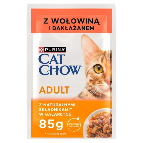 Purina Cat Chow Adult Wołowina Z Bakłażanem 85g