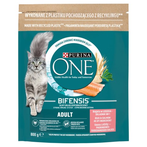 Purina One Cat Adult Karma Z Łososiem Dla Kota 800g