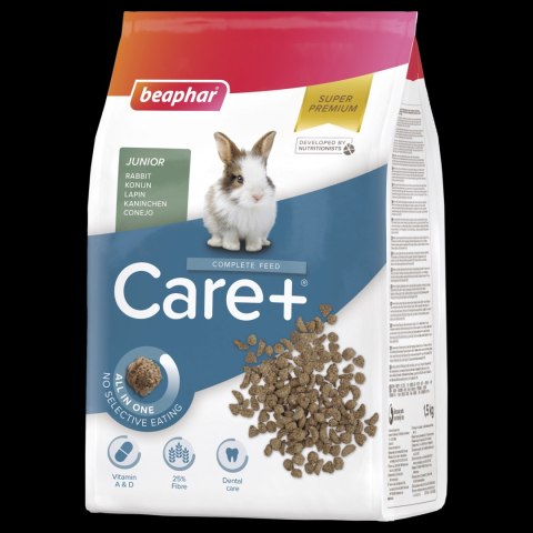 BEAPHAR Care+ Rabbit Junior Karma Super Premium Dla Młodych Królików 1,5kg