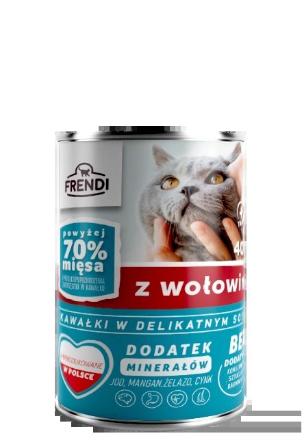 Frendi Kawałki W Delikatnym Sosie Z Wołowiną 400g