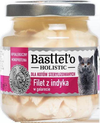 Basttet'o Holistic Filet Z Indyka Dla Kotów Sterylizowanych 130g