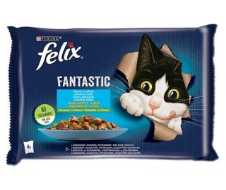 Felix Fantastic Wiejskie Smaki W Galaretce Z Łososiem I Pstrągiem 4x85g