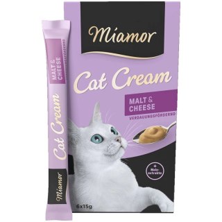 Miamor Pasta Malt Cream z serem 6x15g