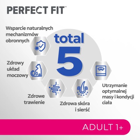 Perfect Fit™ - sucha karma pełnoporcjowa dla dorosłych kotów, bogata w wołowinę 7kg