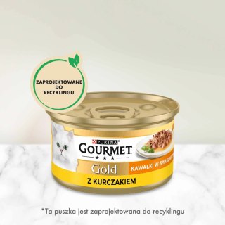 Purina Gourmet Gold Sauce Delight z kurczakiem 85g