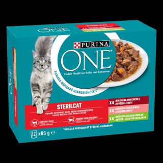Purina One Sterilcat Karma Mokra Dla Kota Mix Smaków 12x85g